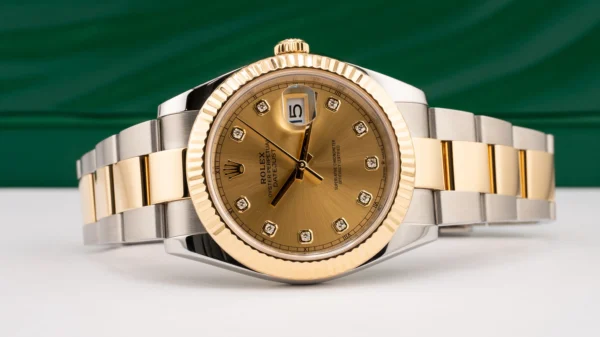 Rolex Datejust Champagne Diamond Oyster - Image 4