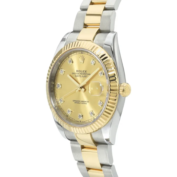 Rolex Datejust Champagne Diamond Oyster - Image 3