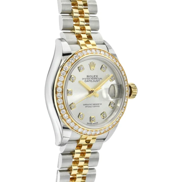 Rolex Datejust Silver Diamond - Image 2